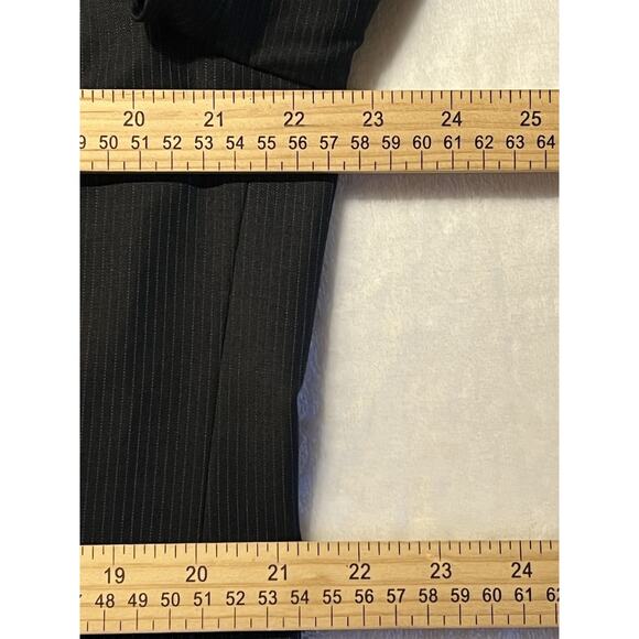 Kiton Napoli 42L 34x30 Black Multi-Stripe Designer Hand Made Luxury Suit - Picture 10 of 16